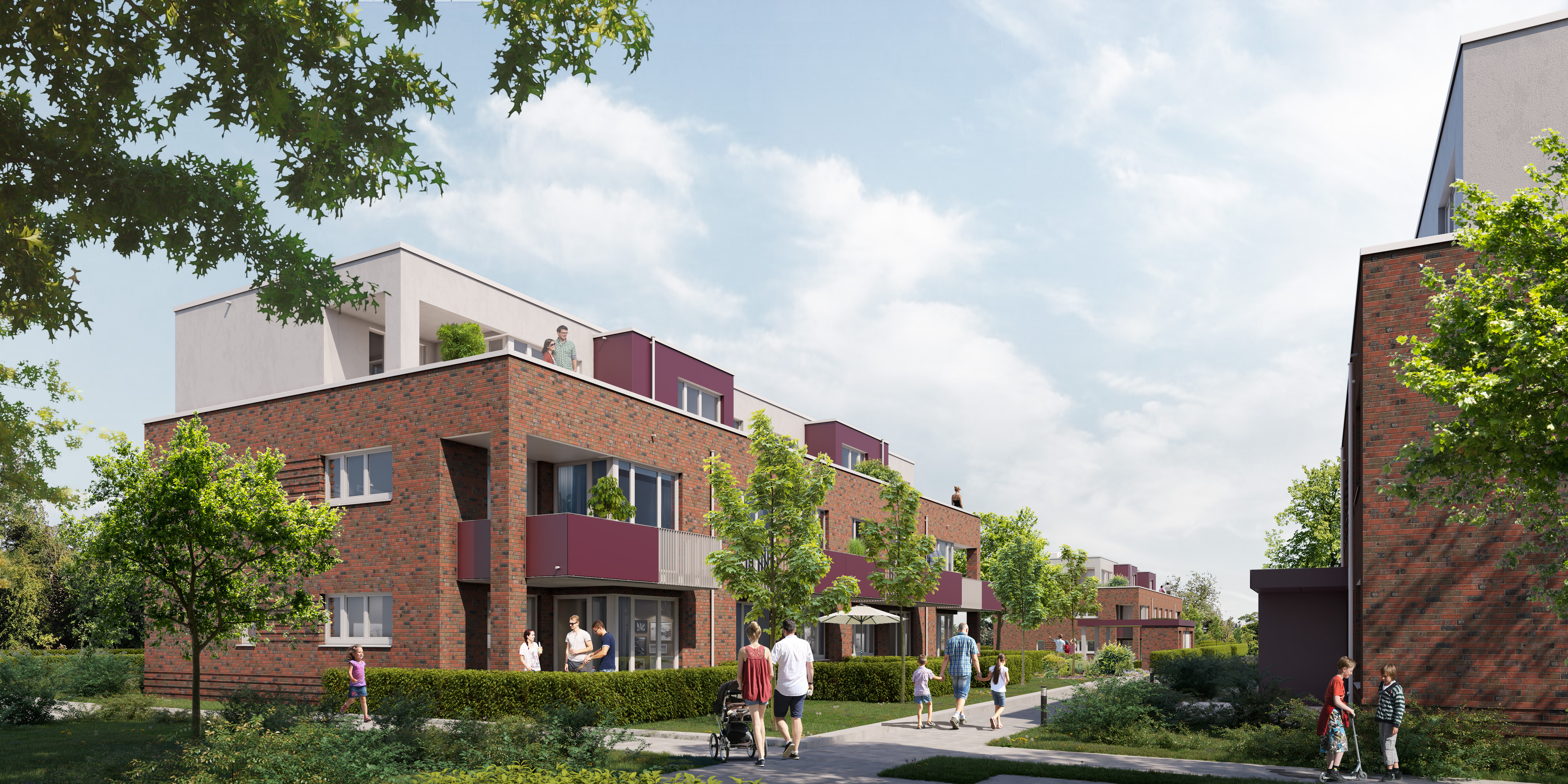 Neubau von 28 WE + TG mit 41 Stellplätzen, in Hamburg Rahlstedt